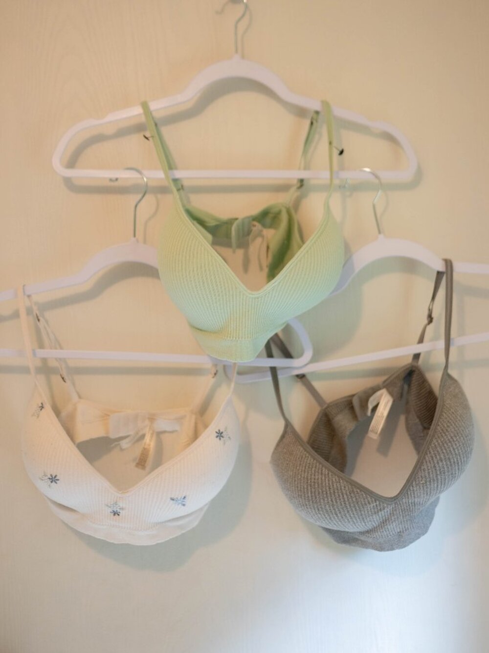 Set of 3 Lucky Brand Padded Ribbed T-Shirt Bras - Size 36B